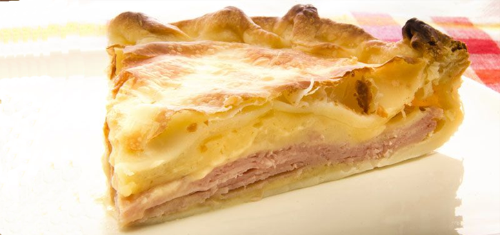 Tarta de Cebolla, Jamón y Queso